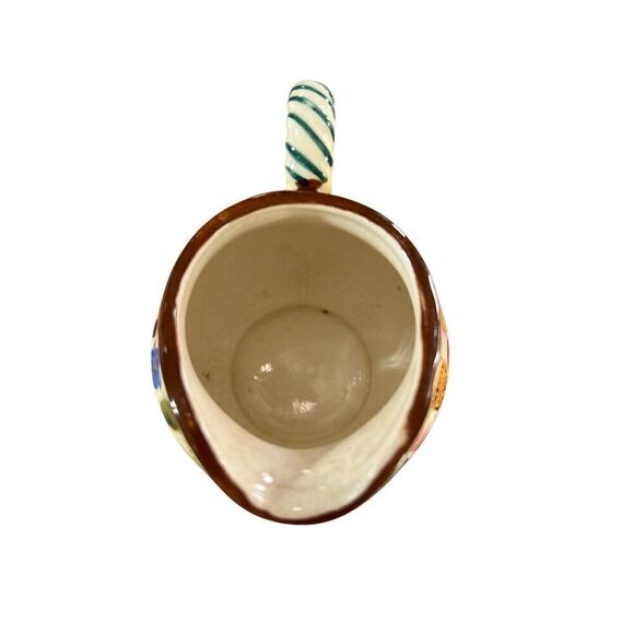 Italya Rossetti Vintage Creamer Floral Earthenware Japan Chicago Hand Painted - Picture 7 of 9